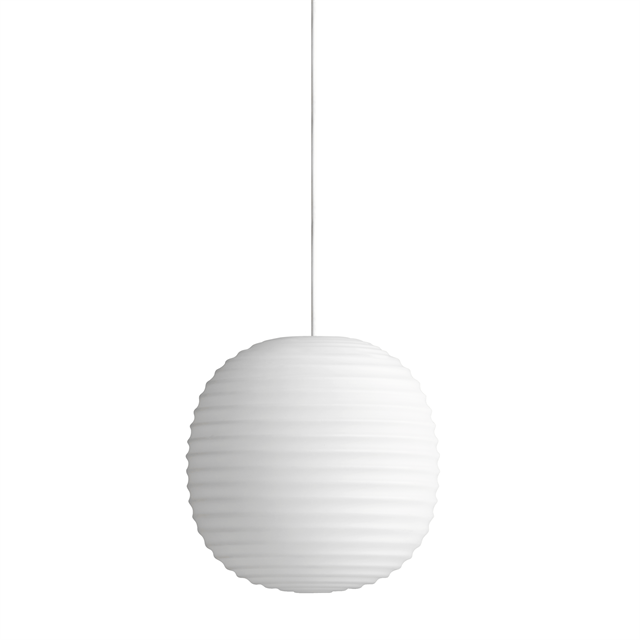New Works Lantern Pendel Matteret Hvid Opal Glas Lille