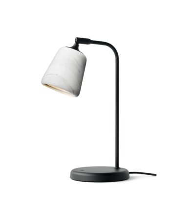 New Works Material Bordlampe Hvid Marmor