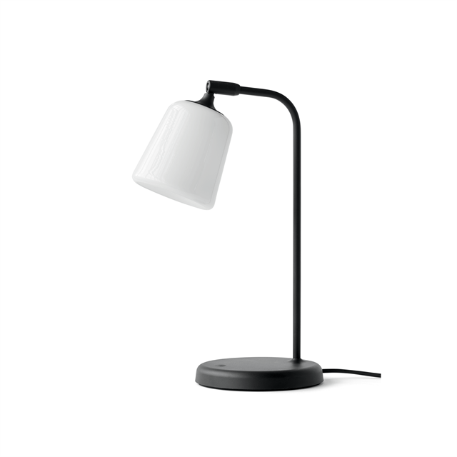 New Works Material Bordlampe Hvid Opal