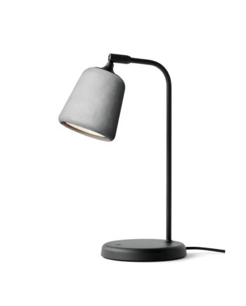 New Works Material Bordlampe Lysegrå Beton