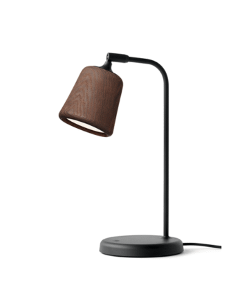 New Works Material Bordlampe Røget Eg