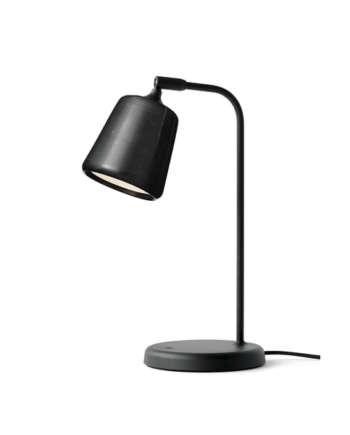 New Works Material Bordlampe Sort Marmor