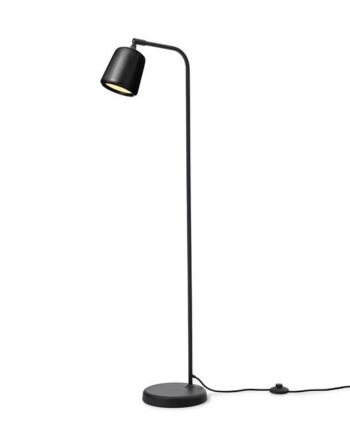 New Works Material Gulvlampe Sort Marmor