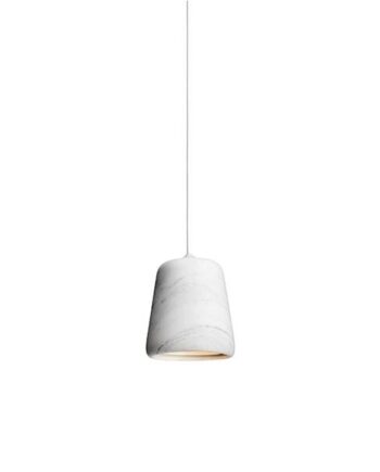 New Works Material Pendel Hvid Marmor