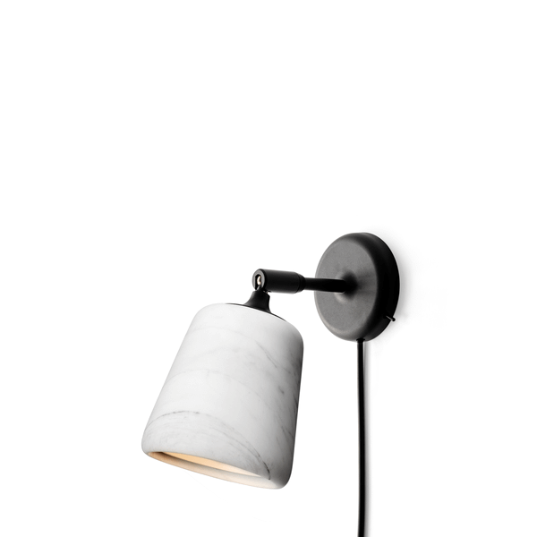 New Works Material Væglampe Hvid Marmor