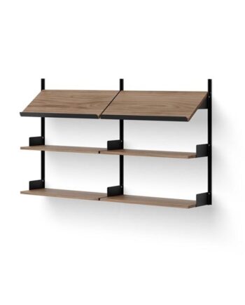 New Works Office Hylde 900 Valnød   Sort