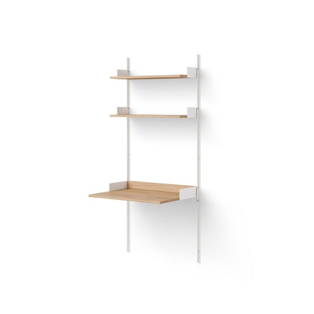 New Works Study Reol 1900 Egetræ Hvid