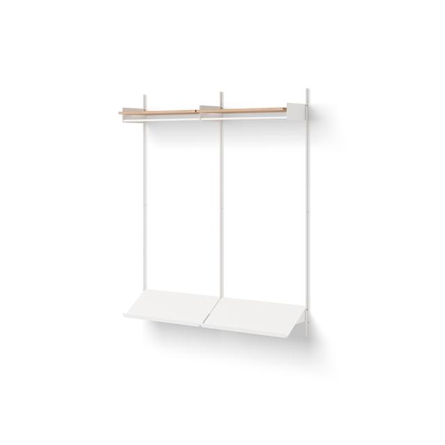 New Works Wardrobe Reol Egetræ Hvid