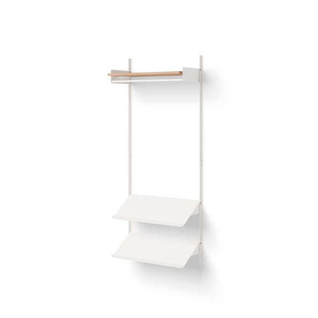 New Works Wardrobe Reol Egetræ Hvid