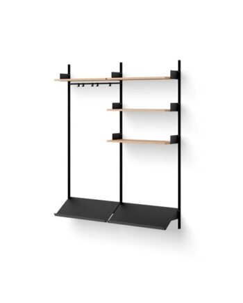 New Works Wardrobe Reol   Egetræ Sort