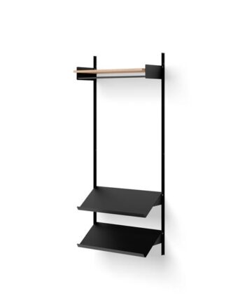 New Works Wardrobe Reol   Egetræ Sort