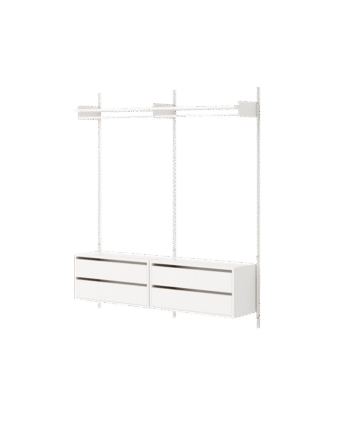 New Works Wardrobe Shelf   Reol Med Skuffer Hvid