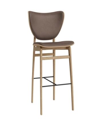 Norr11 Elephant Barstol H75 Cm Egetræ Dark Brown 21001