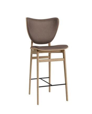 Norr11 Elephant Barstol H65 Cm Egetræ Dark Brown 21001