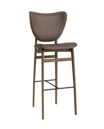 Norr11 Elephant Barstol H75 Cm Lys Røget Egetræ Dark Brown 21001