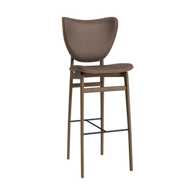 Norr11 Elephant Barstol H75 Cm Lys Røget Egetræ Dark Brown 21001