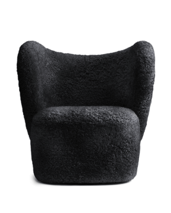 Norr11 Little Big Lænestol Swivel Sheepskin Black 01