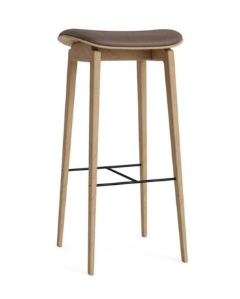Norr11 Ny11 Barstol H75 Cm Egetræ Dark Brown 21001