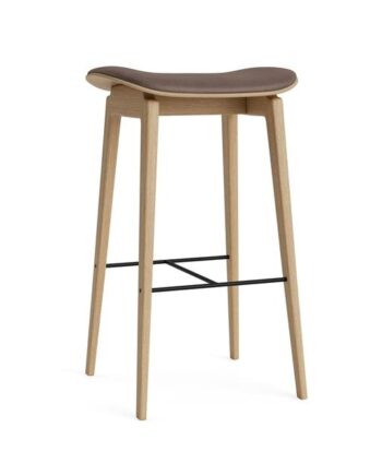 Norr11 Ny11 Barstol H65 Cm Egetræ Dark Brown 21001