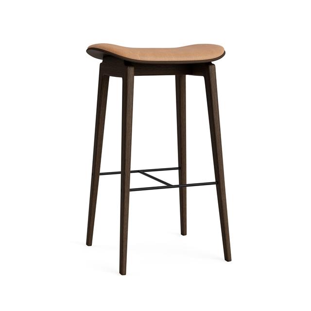 Norr11 Ny11 Barstol H65 Cm Mørk Røget Egetræ Camel 21004