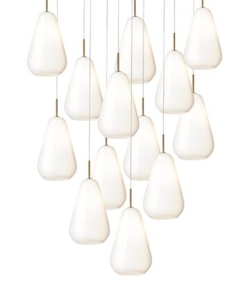 Nuura Anoli 13 Pendel Nordisk Guld   Opal
