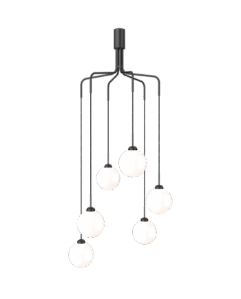 Nuura Apiales Cluster   Lysekrone Satin Sort Opal