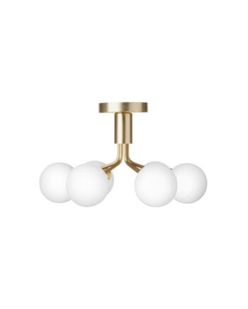 Nuura Apiales   Loftlampe Børstet Messing   Opal