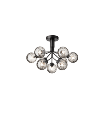 Nuura Apiales   Loftlampe Satin Sort Optic Smoke