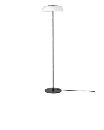 Nuura Blossi Gulvlampe Sort Opal Hvid