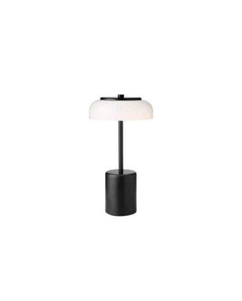 Nuura Blossi Transportabel Lampe Mini Sort Opal