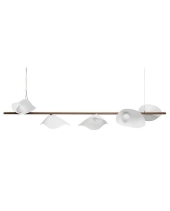 Nuura Florii   Linear Pendel Mørk Bronze Hvid