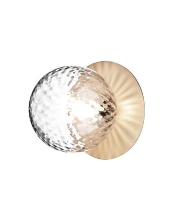 Nuura Liila   Væg Loftlampe Guld   Klar Glas Medium