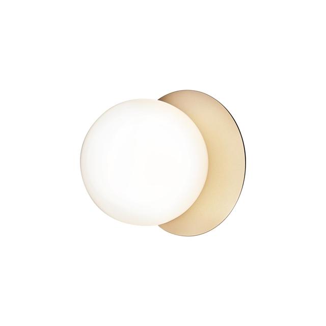 Nuura Liila Væg Loftlampe Guld Opal Glas Medium