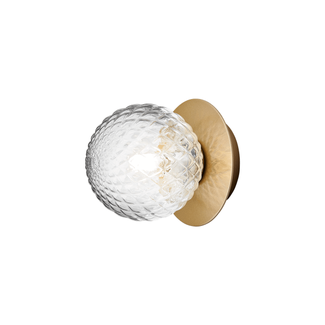 Nuura Liila Væg Loftlampe Lille Guld Optic Klar