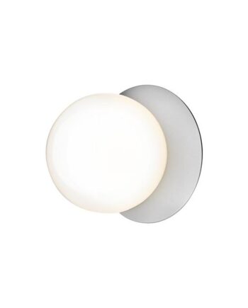 Nuura Liila   Væg Loftlampe Sølv   Opal Glas Medium