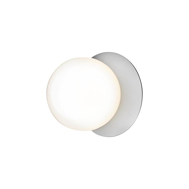 Nuura Liila Væg Loftlampe Sølv Opal Glas Medium