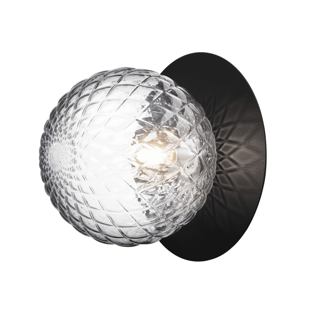 Nuura Liila Væg Loftlampe Stor Sort Klar