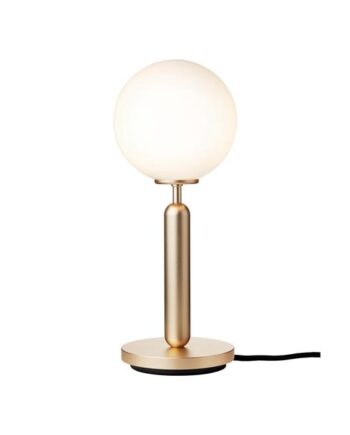 Nuura Miira Bordlampe Messing Opal Hvid