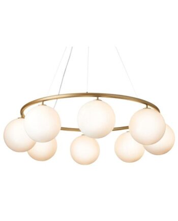 Nuura Miira   Circular Lysekrone Messing Opal