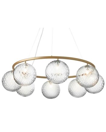 Nuura Miira   Circular Lysekrone Messing Optic