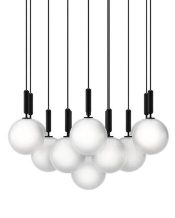 Nuura Miira 13 Lysekrone Stor Opal Hvid