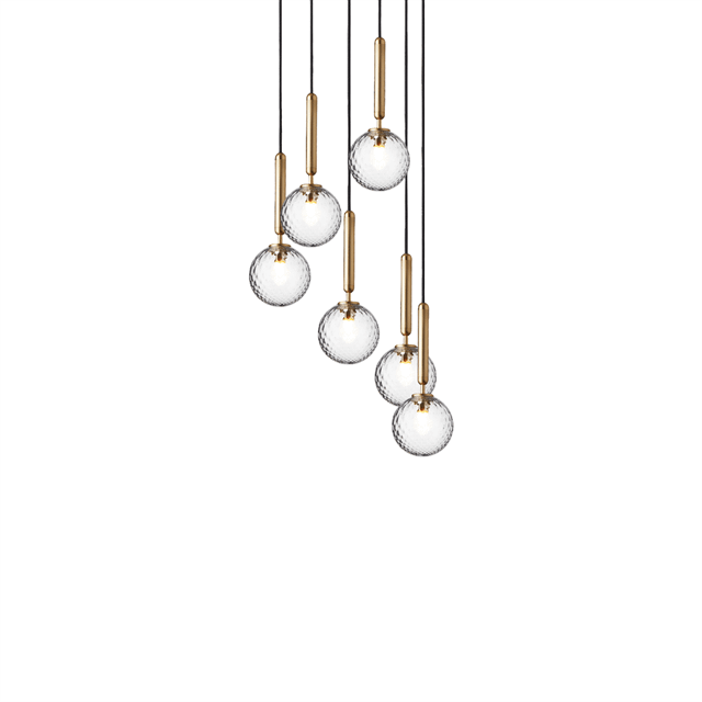 Nuura Miira Pendel Børstet Messing Optic Gold