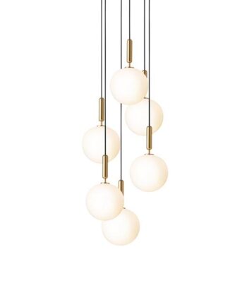 Nuura Miira   Pendel Stor Messing   Opal