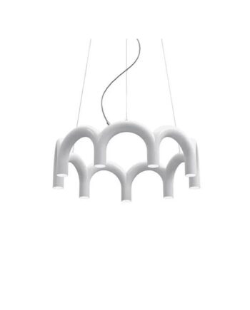 Oblure Arch Circle Pendel Hvid