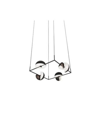 Oblure Trapeze Quartettependel 169x169 Cm Sort
