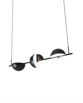 Oblure Trapeze Triplette Pendel 152 2x28 Cm Sort