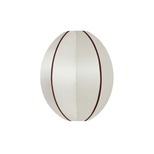 Oi Soi Oi Oval Lampeskærm Offwhite Bordeaux