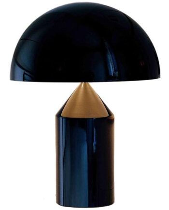 Oluce Atollo 239 Bordlampe 38 Cm Sort