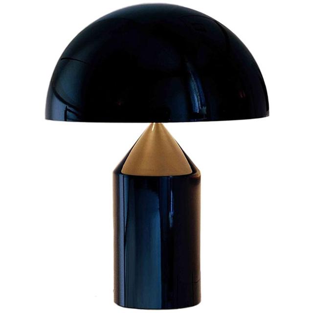 Oluce Atollo 239 Bordlampe 38 Cm Sort