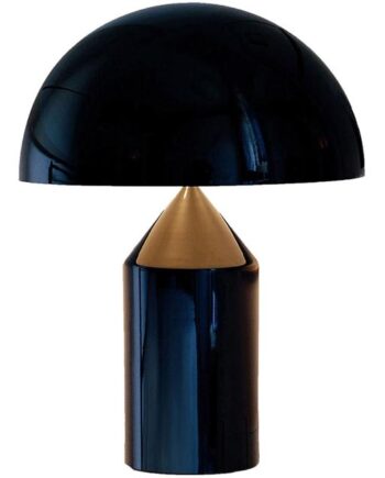 Oluce Atollo 233 Bordlampe 50 Cm Sort